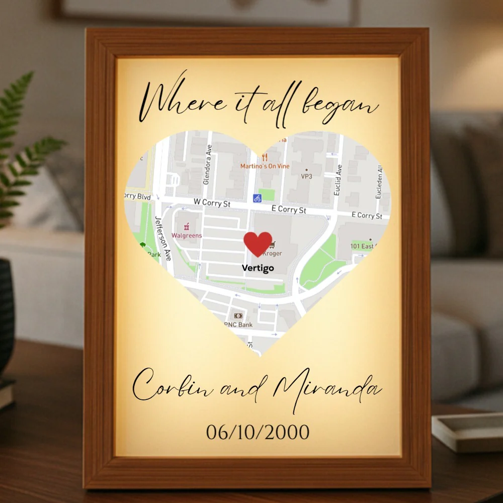 Where It All Began Couple's Map – An Illuminated Story - Image 10