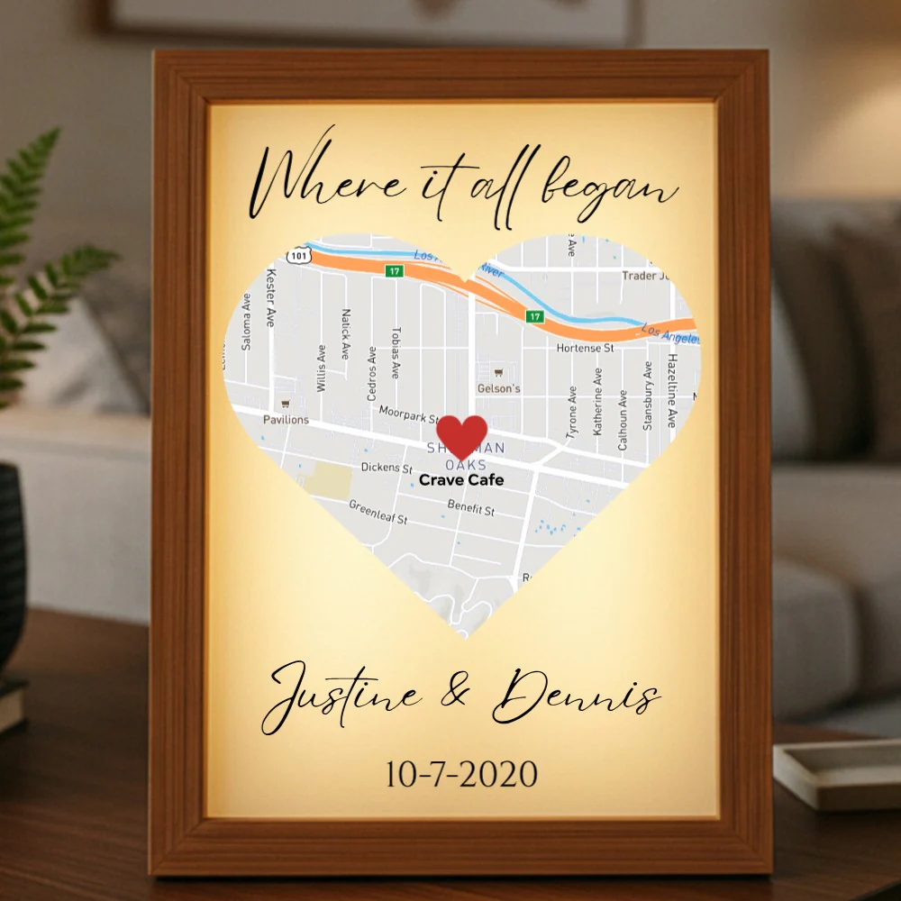 Where It All Began Couple's Map – An Illuminated Story - Image 11
