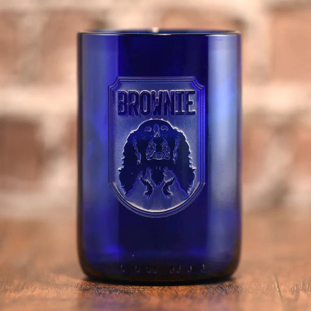 Dog Breed Blue Cocktail Glass - Image 3
