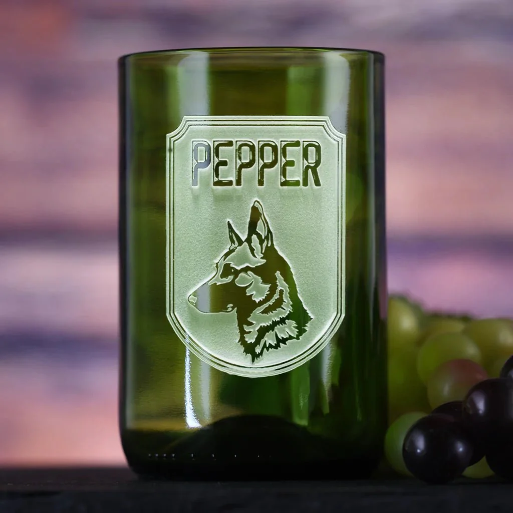 Dog Breed Green Cocktail Glass - Image 2