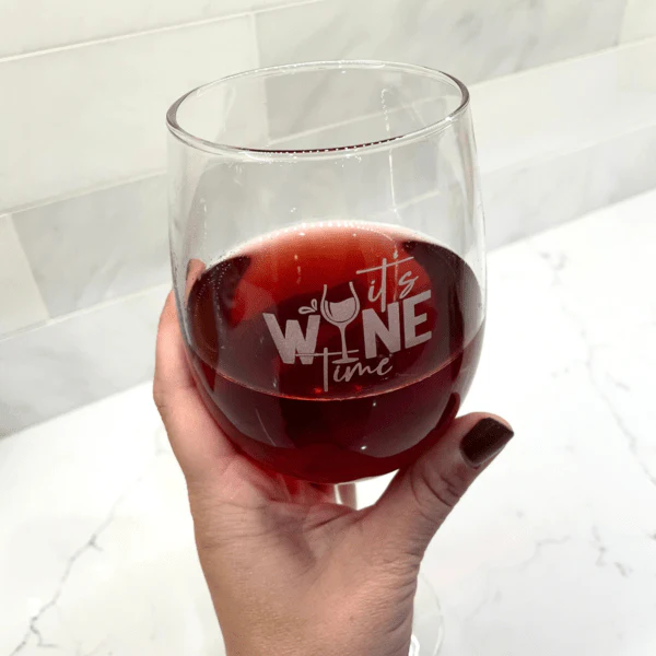 Elegant Stemmed Wine Glass