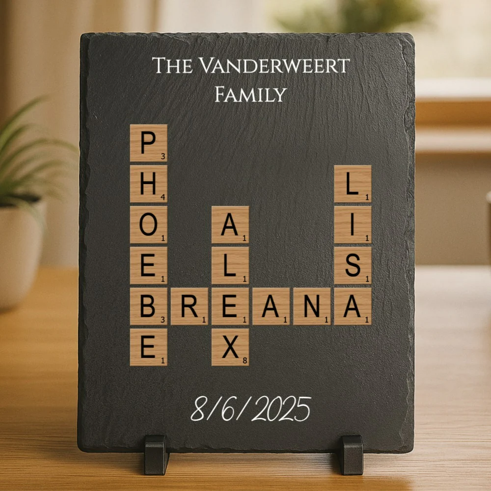 Family Crossword Slate Plaque - Image 8