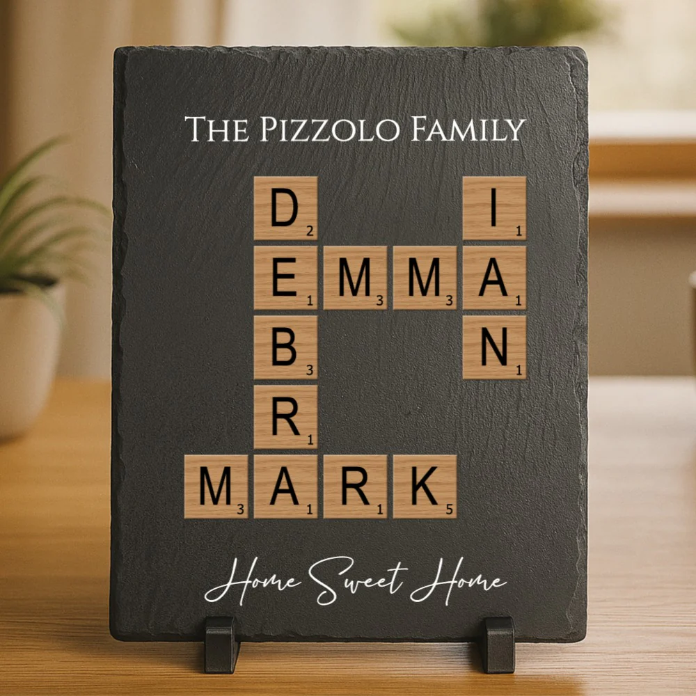 Family Crossword Slate Plaque - Image 9