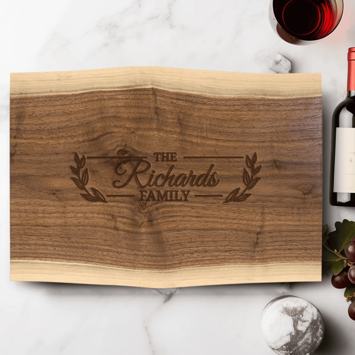 Family Noble Knot Walnut Cutting Board - Image 3
