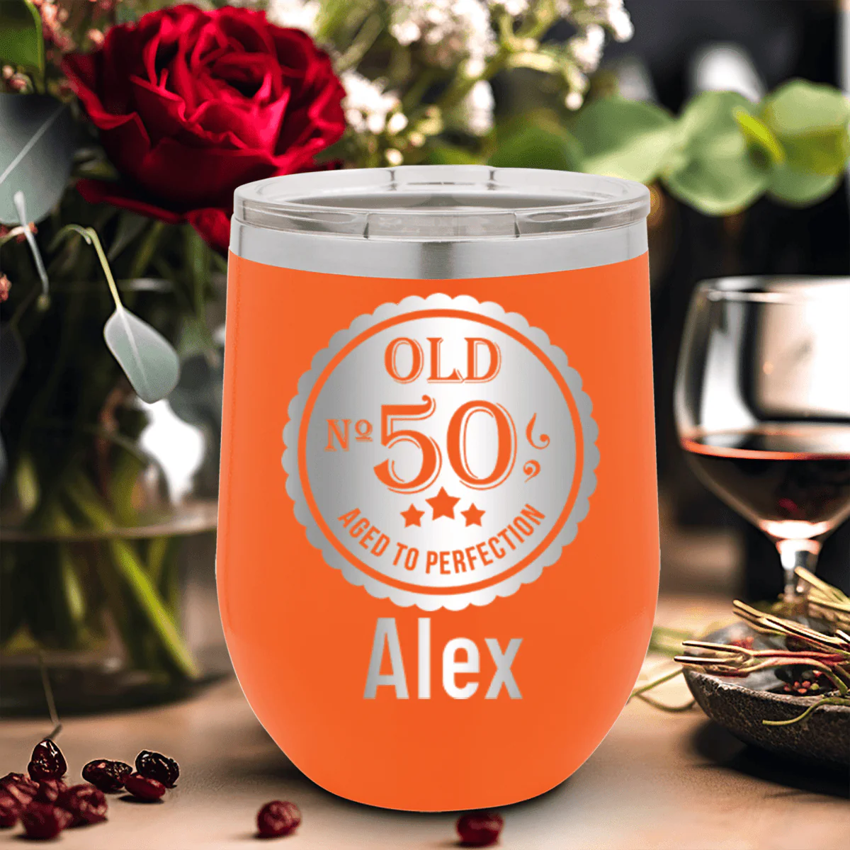 Fifty Aged To Perfection Wine Tumbler - Image 13