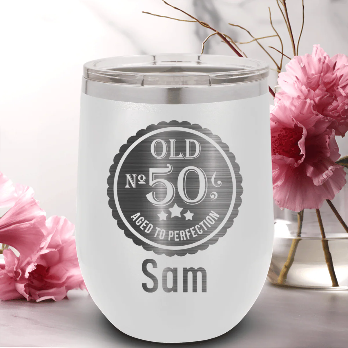 Fifty Aged To Perfection Wine Tumbler - Image 15