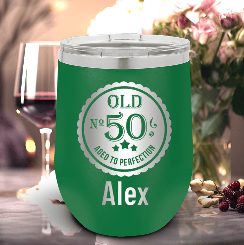 Fifty Aged To Perfection Wine Tumbler - Image 16