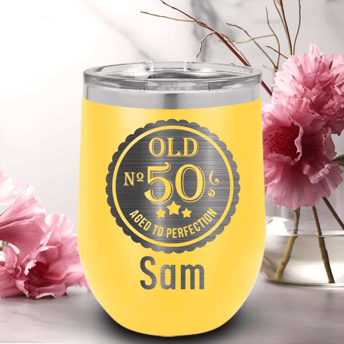 Fifty Aged To Perfection Wine Tumbler - Image 17