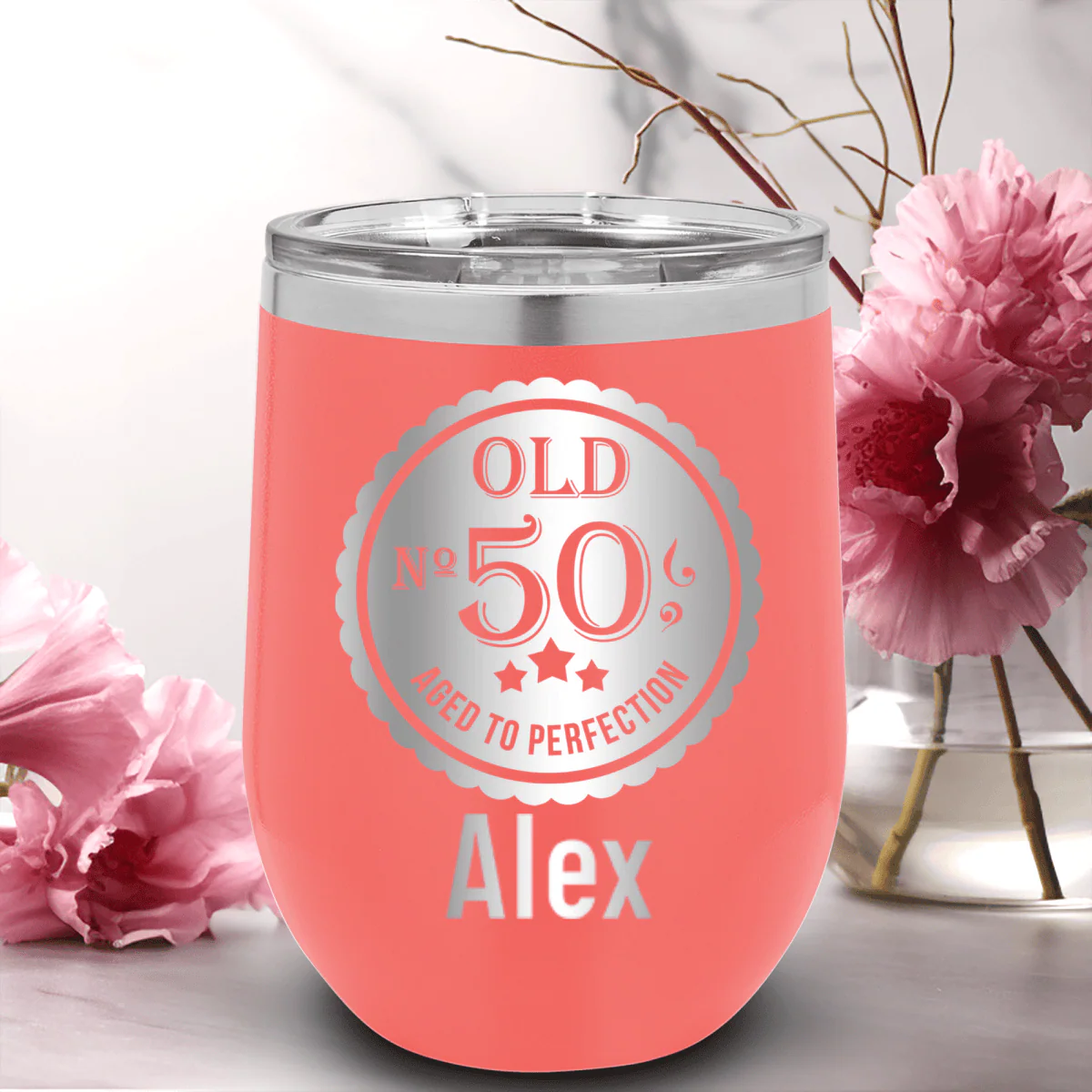 Fifty Aged To Perfection Wine Tumbler - Image 18