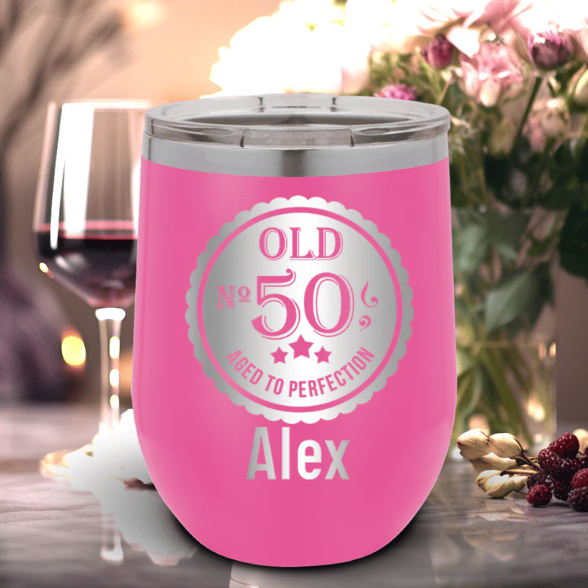 Fifty Aged To Perfection Wine Tumbler - Image 8