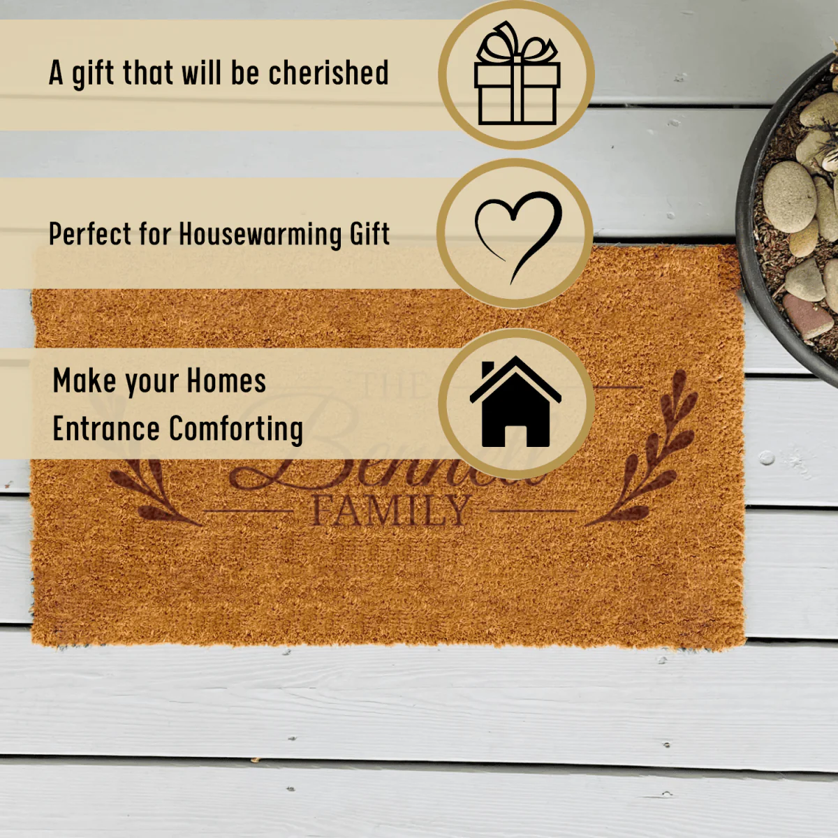 Flourishing Family Engraved Door Mat - Image 4