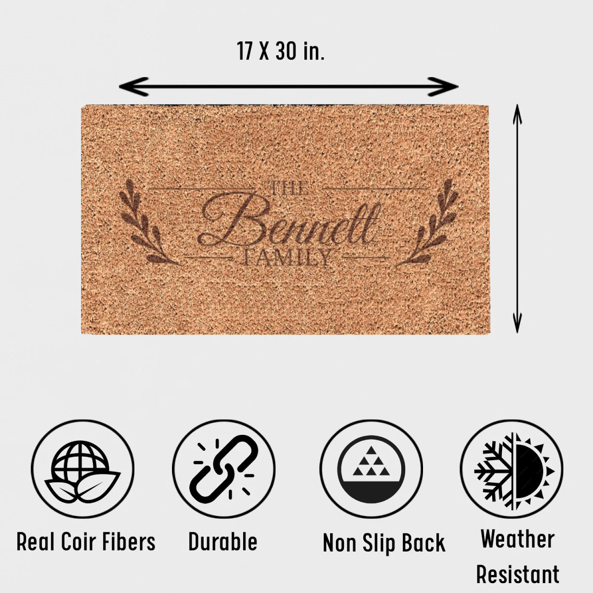 Flourishing Family Engraved Door Mat - Image 5