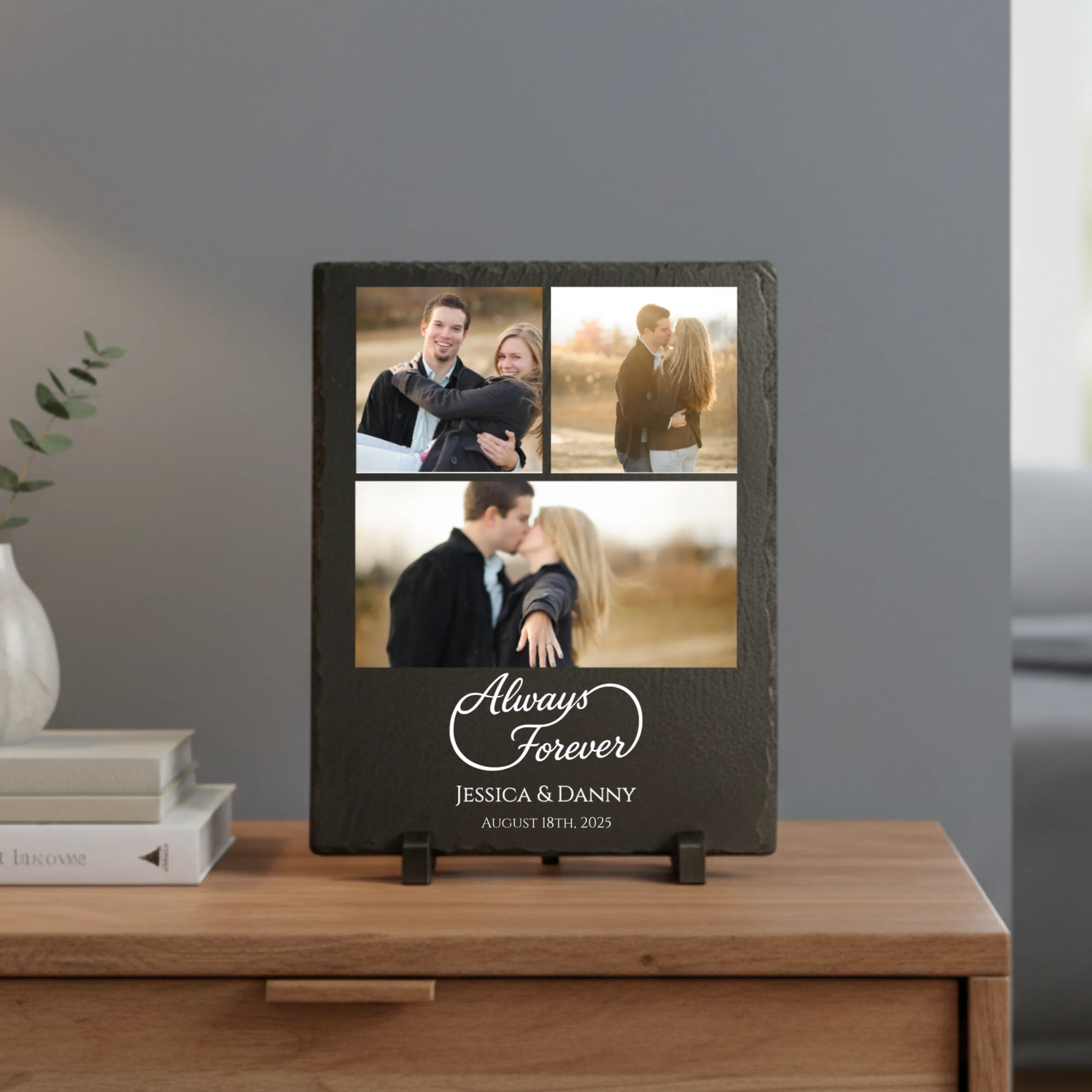 Forever & Always Custom Photo Slate Plaque - Image 4
