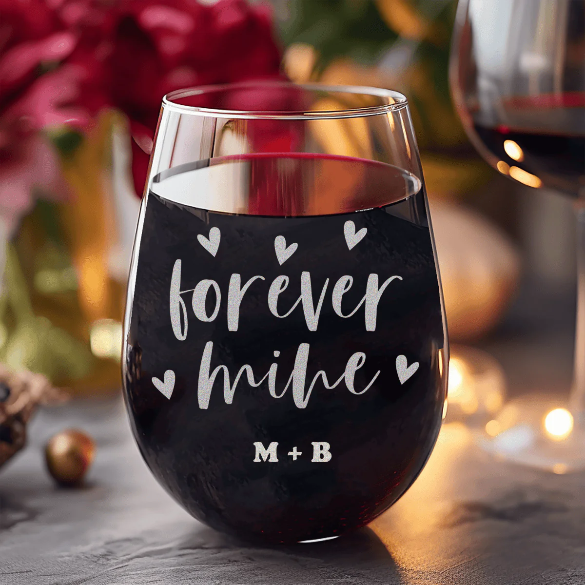 Forever Mine Stemless Wine Glass - Image 4