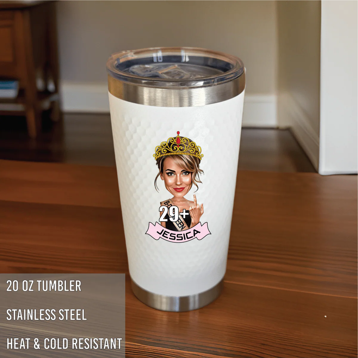 Birthday Diva Sassy Custom Caricature Tumbler - Image 5