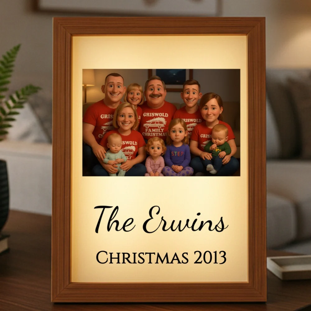 Custom Animated Family Photo Light Box - Image 10