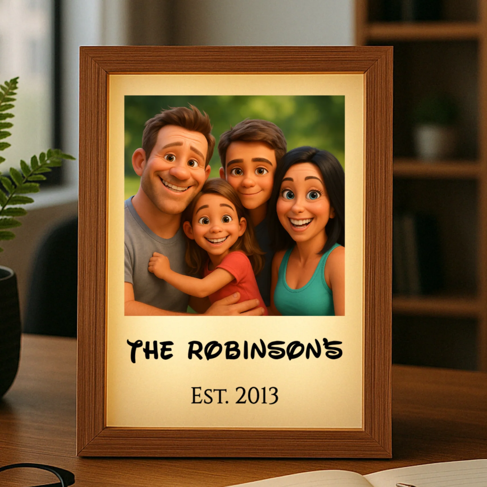 Custom Animated Family Photo Light Box - Image 13