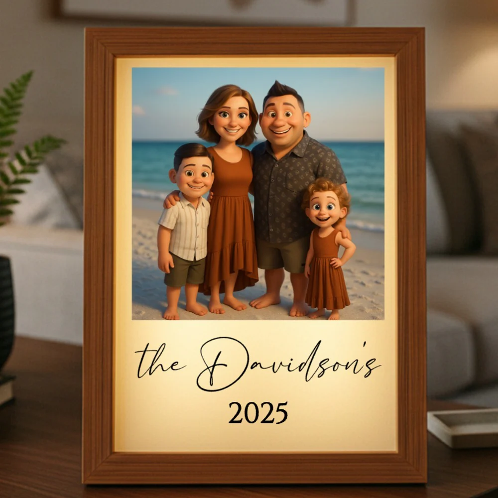 Custom Animated Family Photo Light Box - Image 14