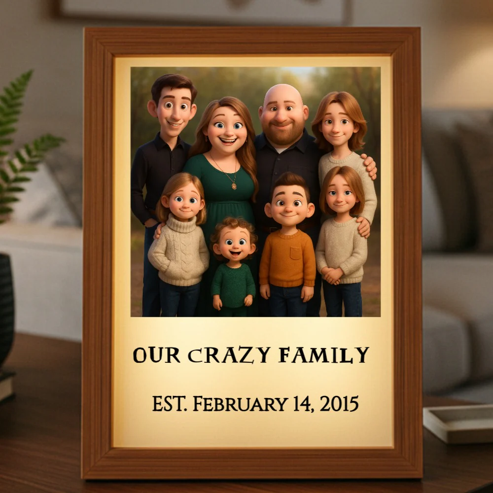 Custom Animated Family Photo Light Box - Image 15