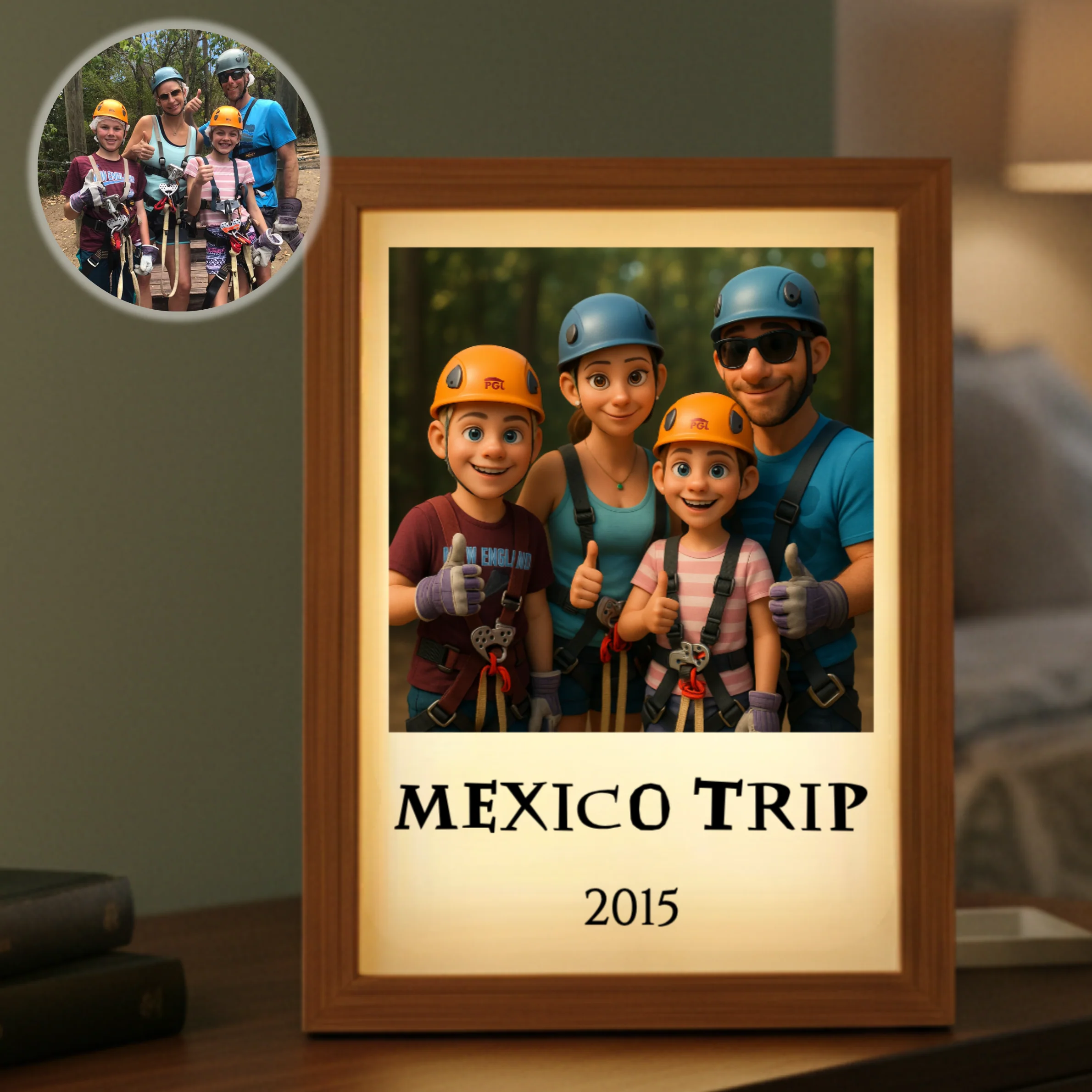Custom Animated Family Photo Light Box - Image 3