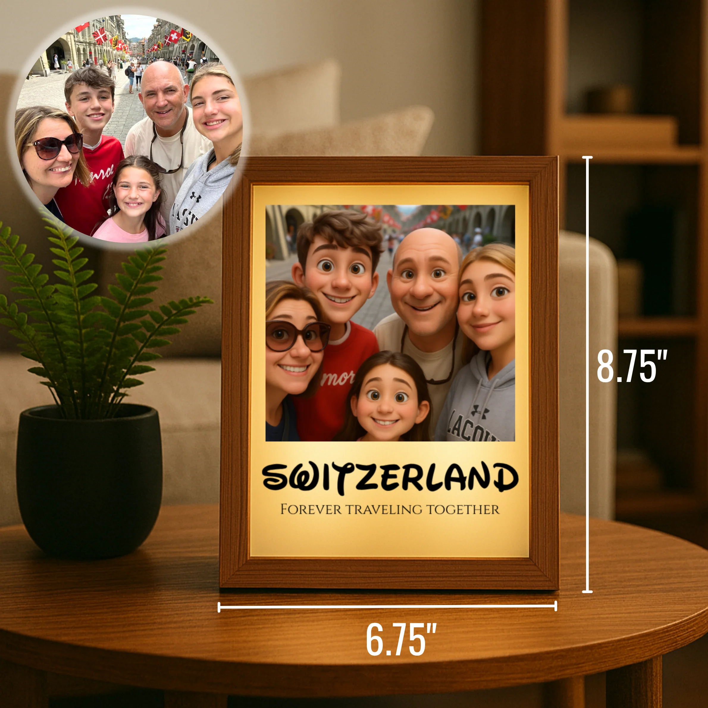 Custom Animated Family Photo Light Box - Image 4