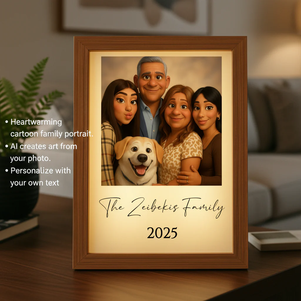 Custom Animated Family Photo Light Box - Image 8