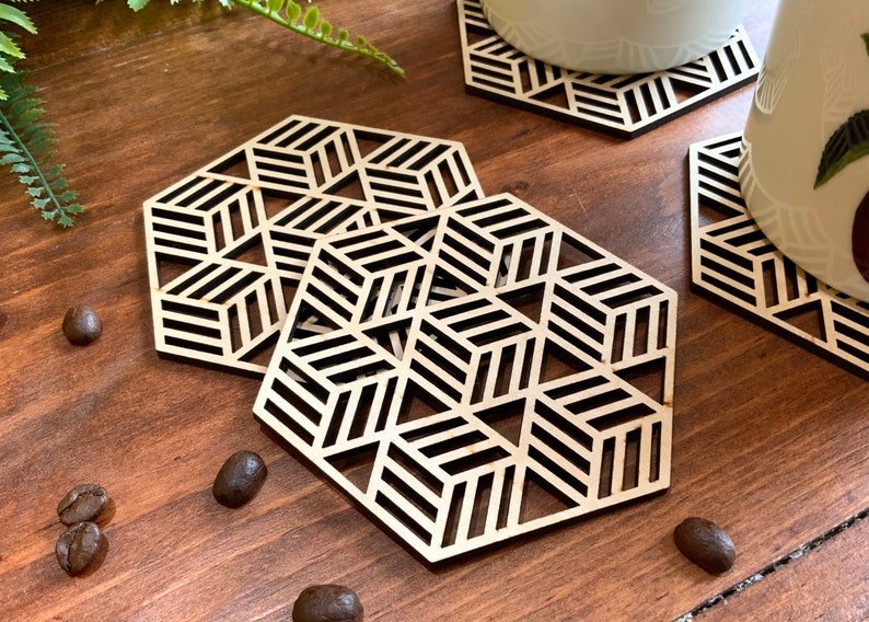 Geometric Coaster Set - Image 3