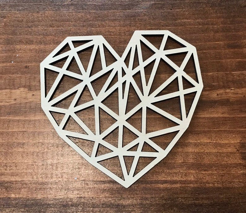 Geometric Heart Coasters - Image 3