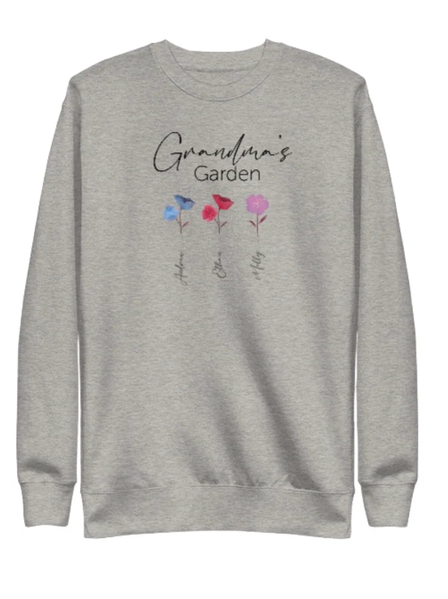 Grandma's Garden Personalized Sweatshirt - Image 6