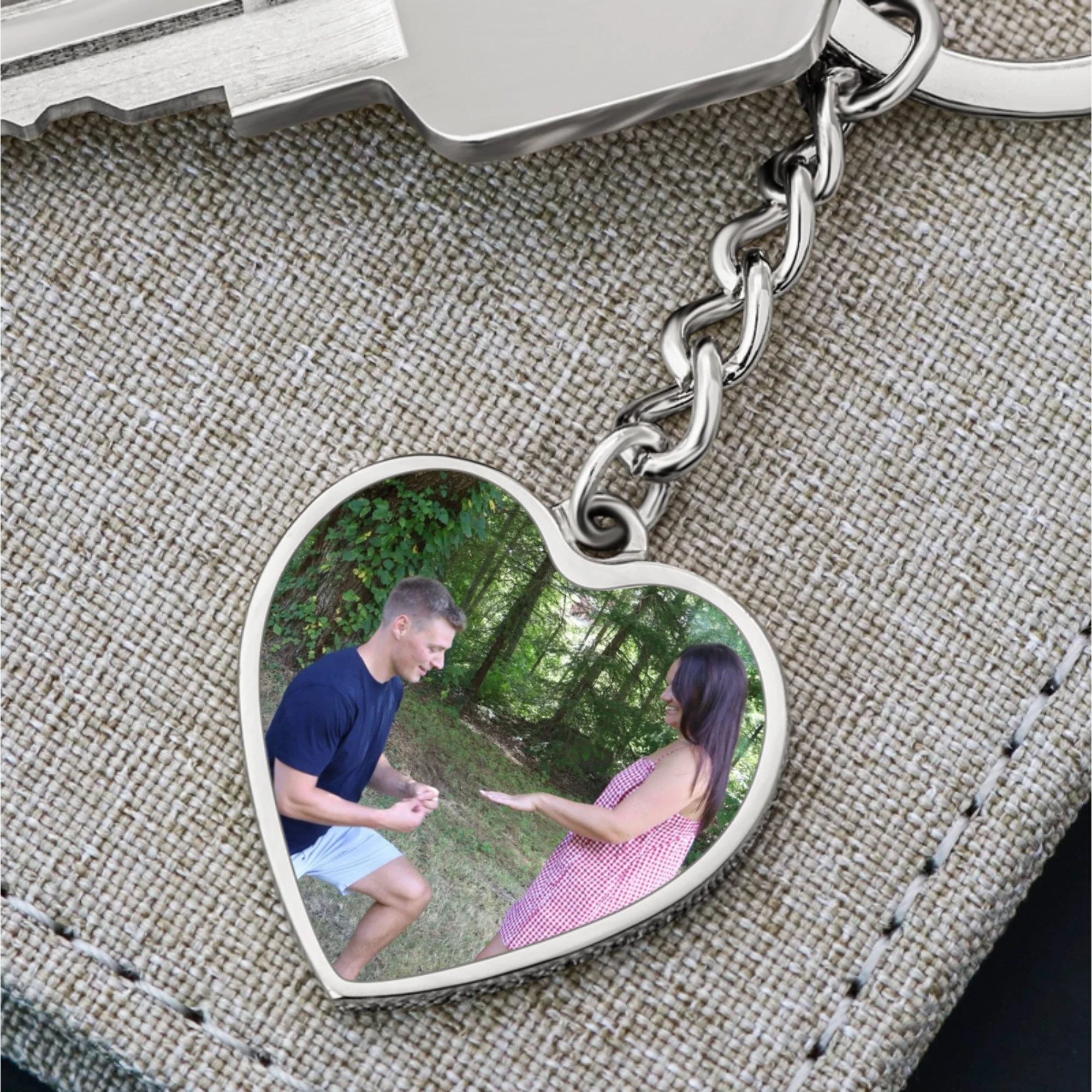 Heartfelt Moments Photo Keychain - Image 2