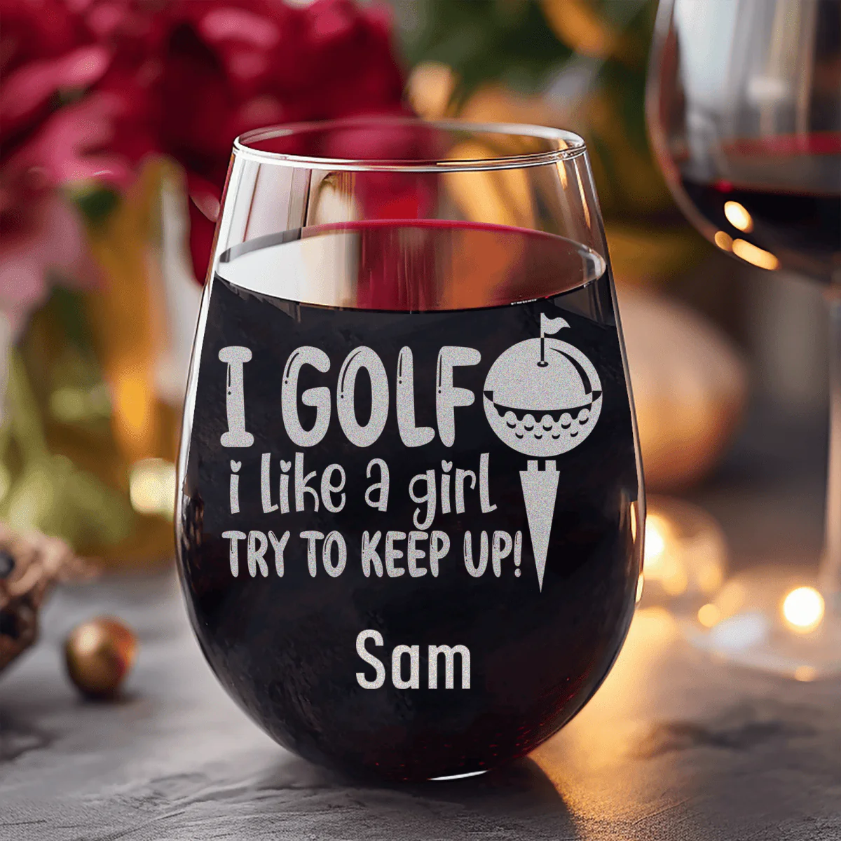 Keep Up With The Ladies Stemless Wine Glass - Image 8