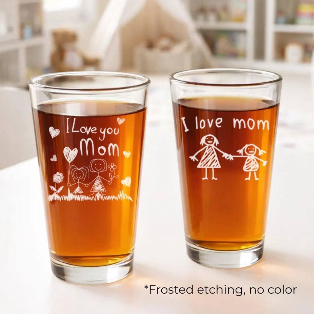 Kids Drawing Engraved Glass - Image 5