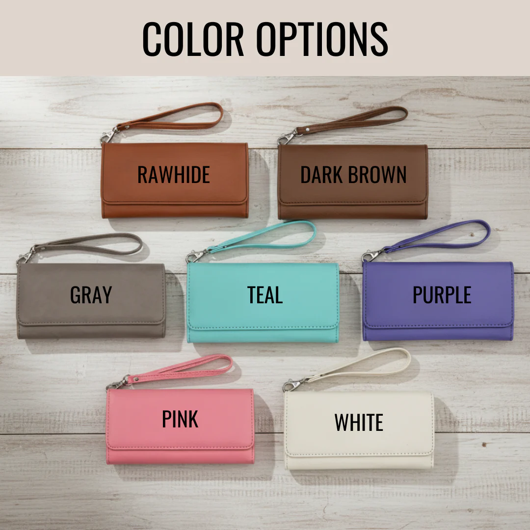 Personalized Birth Flower Wristlet - Image 4