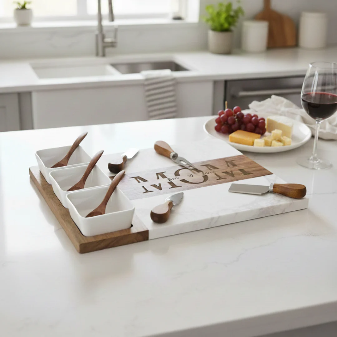 Cherished Mom Personalized Charcuterie Board - Image 10