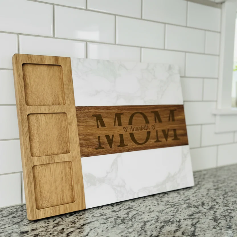 Cherished Mom Personalized Charcuterie Board - Image 11