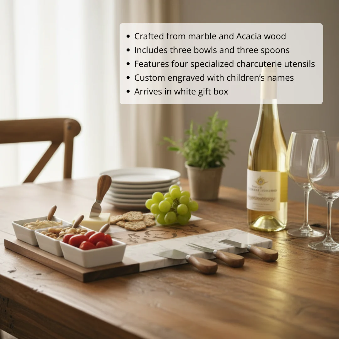 Cherished Mom Personalized Charcuterie Board - Image 6