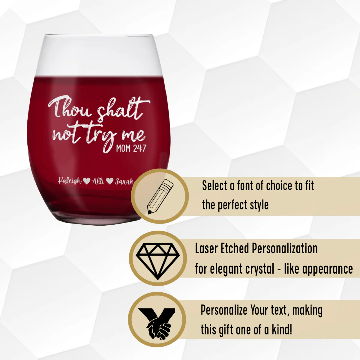 Moms Revelations Stemless Wine Glass - Image 4