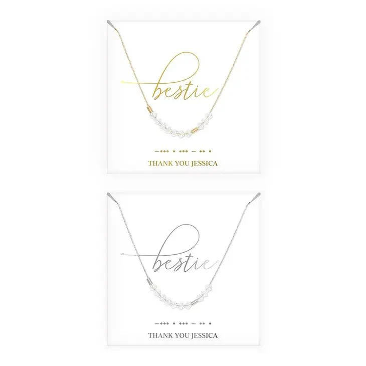 Morse Code Best Friend Necklace - Image 4