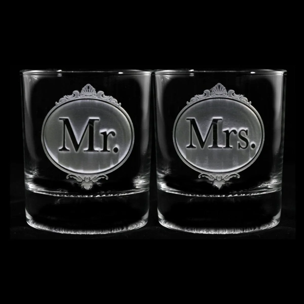 Mr & Mrs Whiskey Glass Set - Image 2