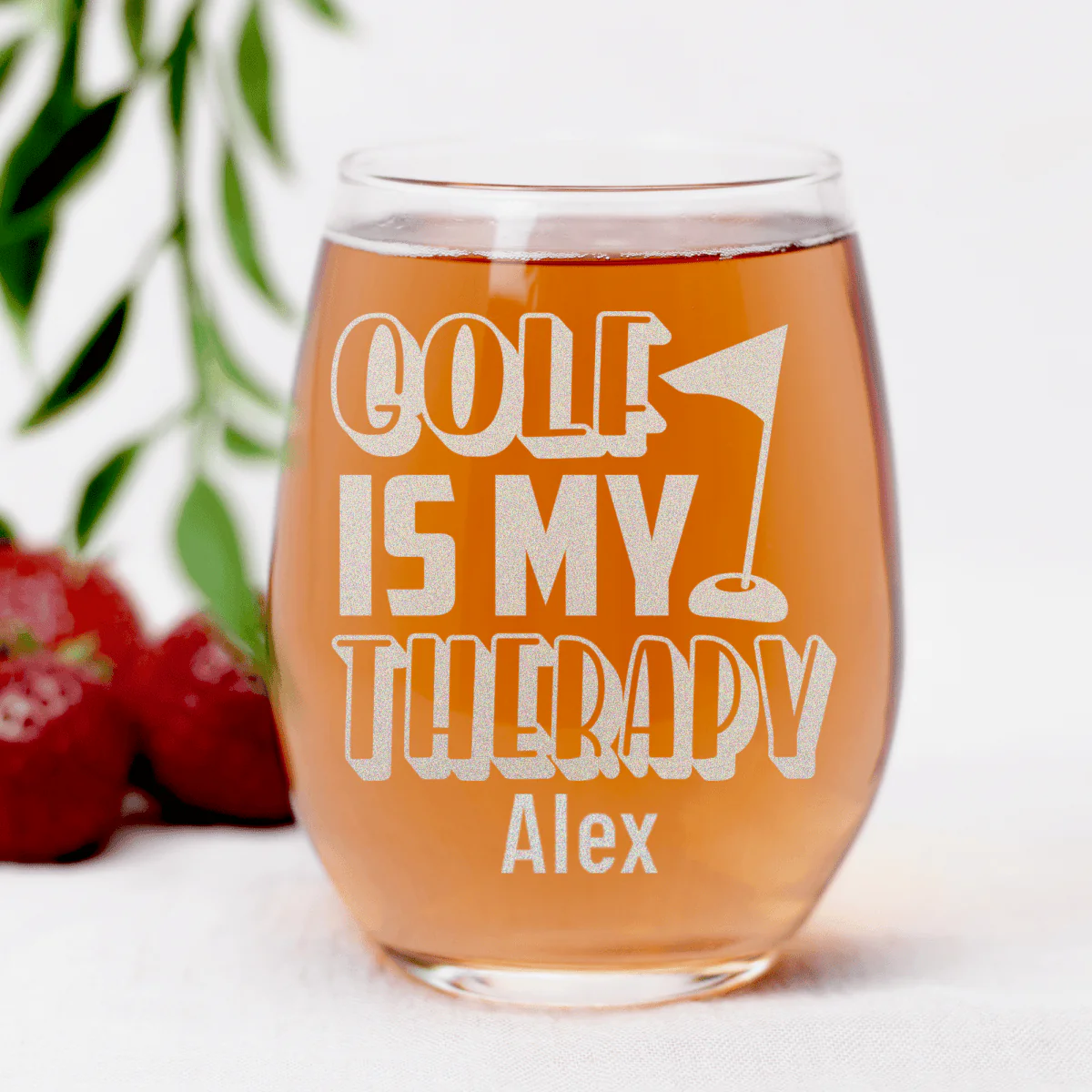 My Real Therapy Stemless Wine Glass - Image 7