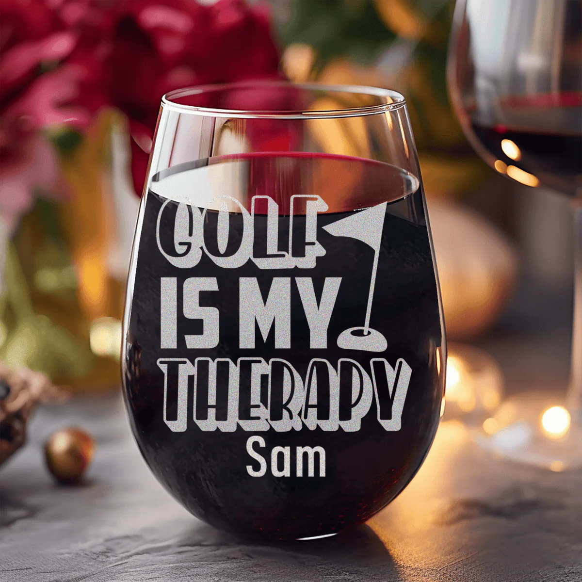 My Real Therapy Stemless Wine Glass - Image 8