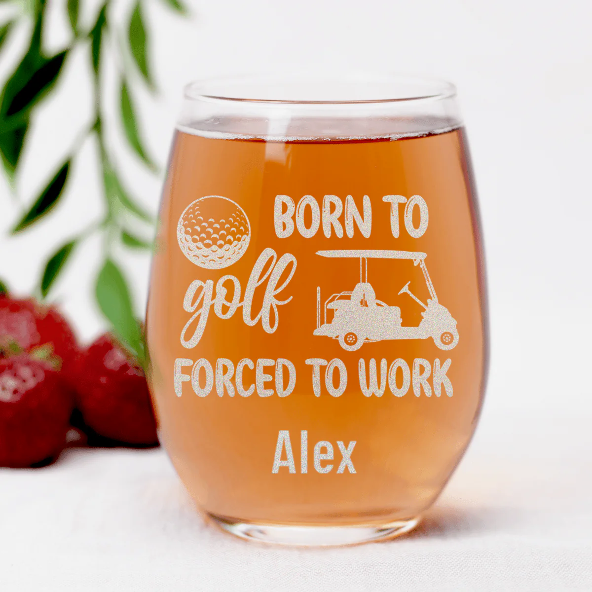 Never Meant To Work Stemless Wine Glass - Image 7