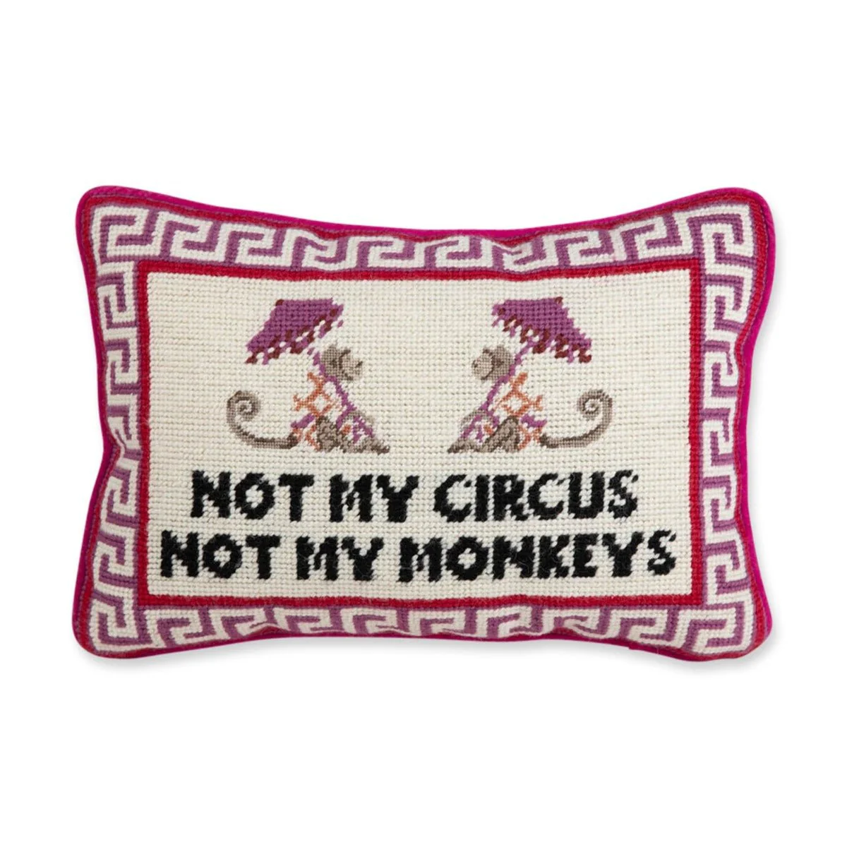 Not My Circus Needlepoint Pillow - Image 2
