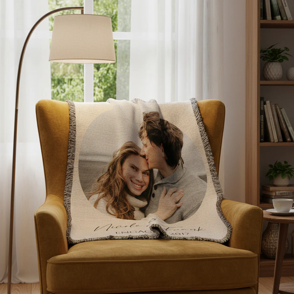 Wrapped in Love Photo Blanket - Image 2