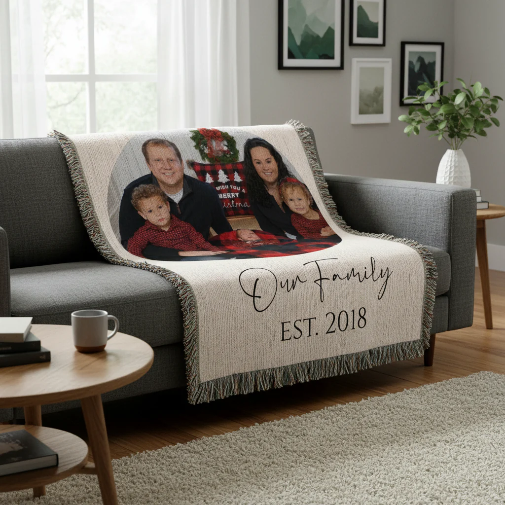 Wrapped in Love Photo Blanket - Image 3