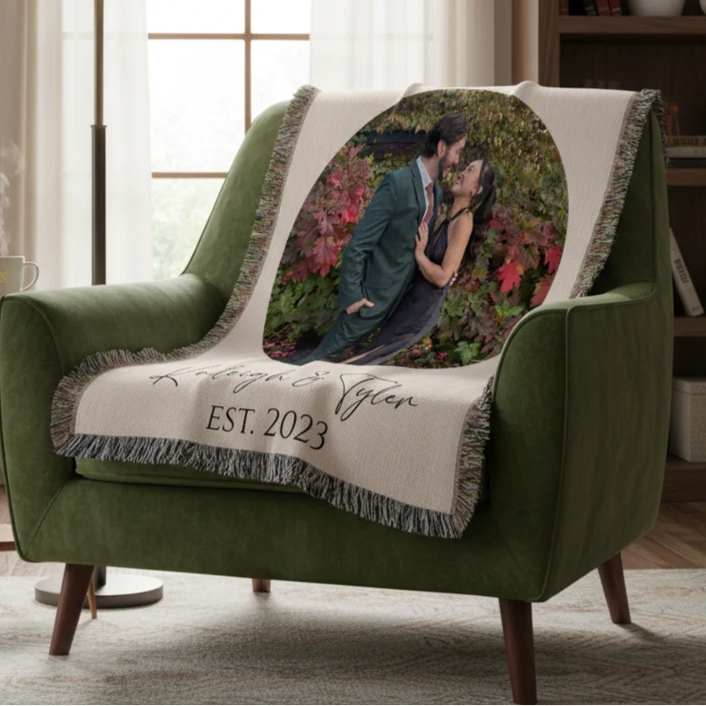 Wrapped in Love Photo Blanket - Image 4