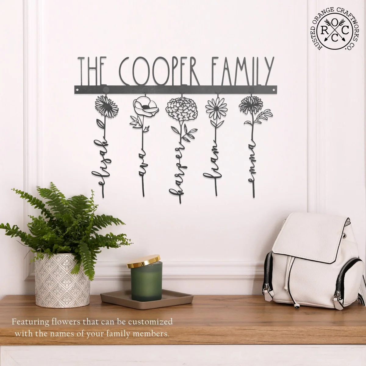 Our Family Garden Metal Sign - Image 3