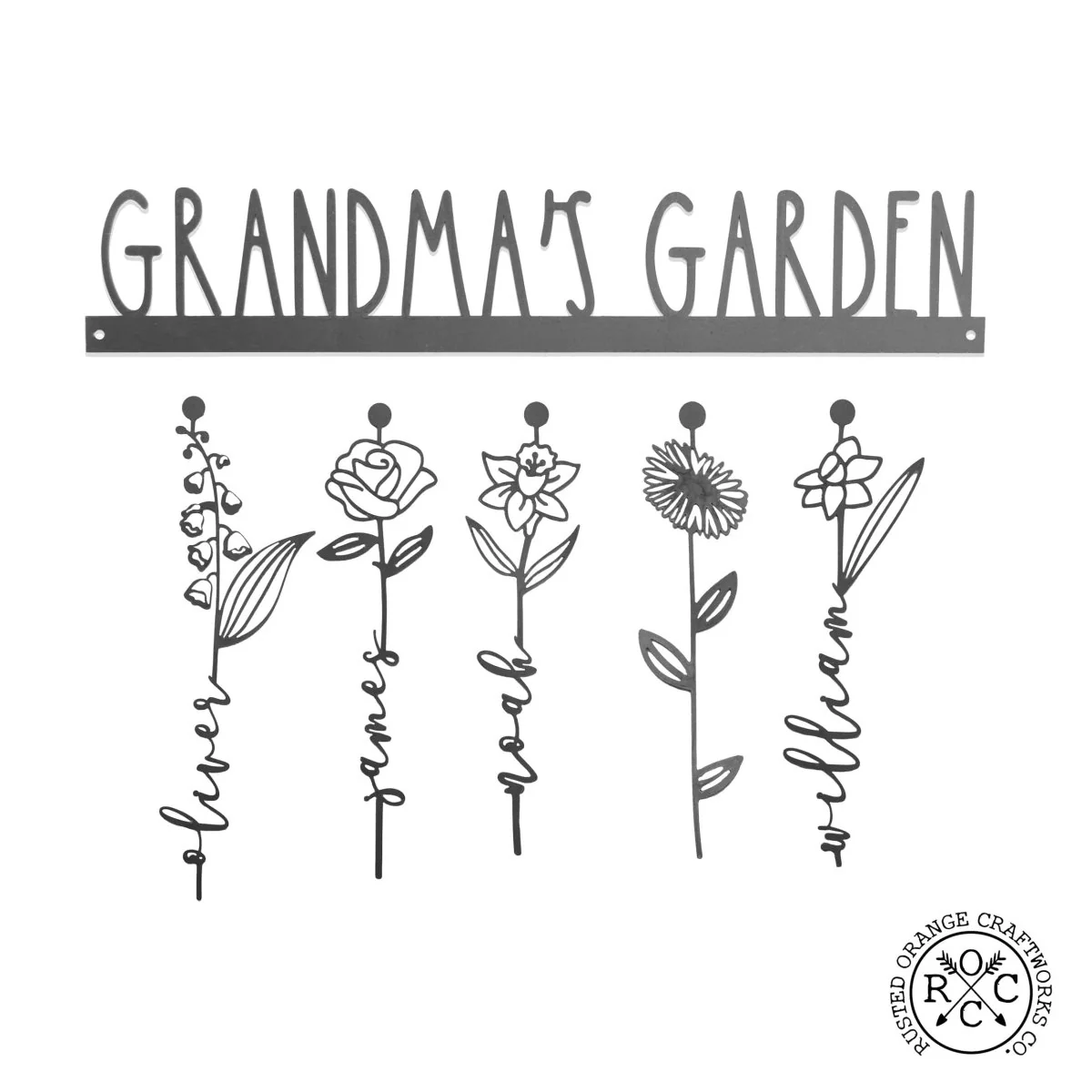 Our Family Garden Metal Sign - Image 9