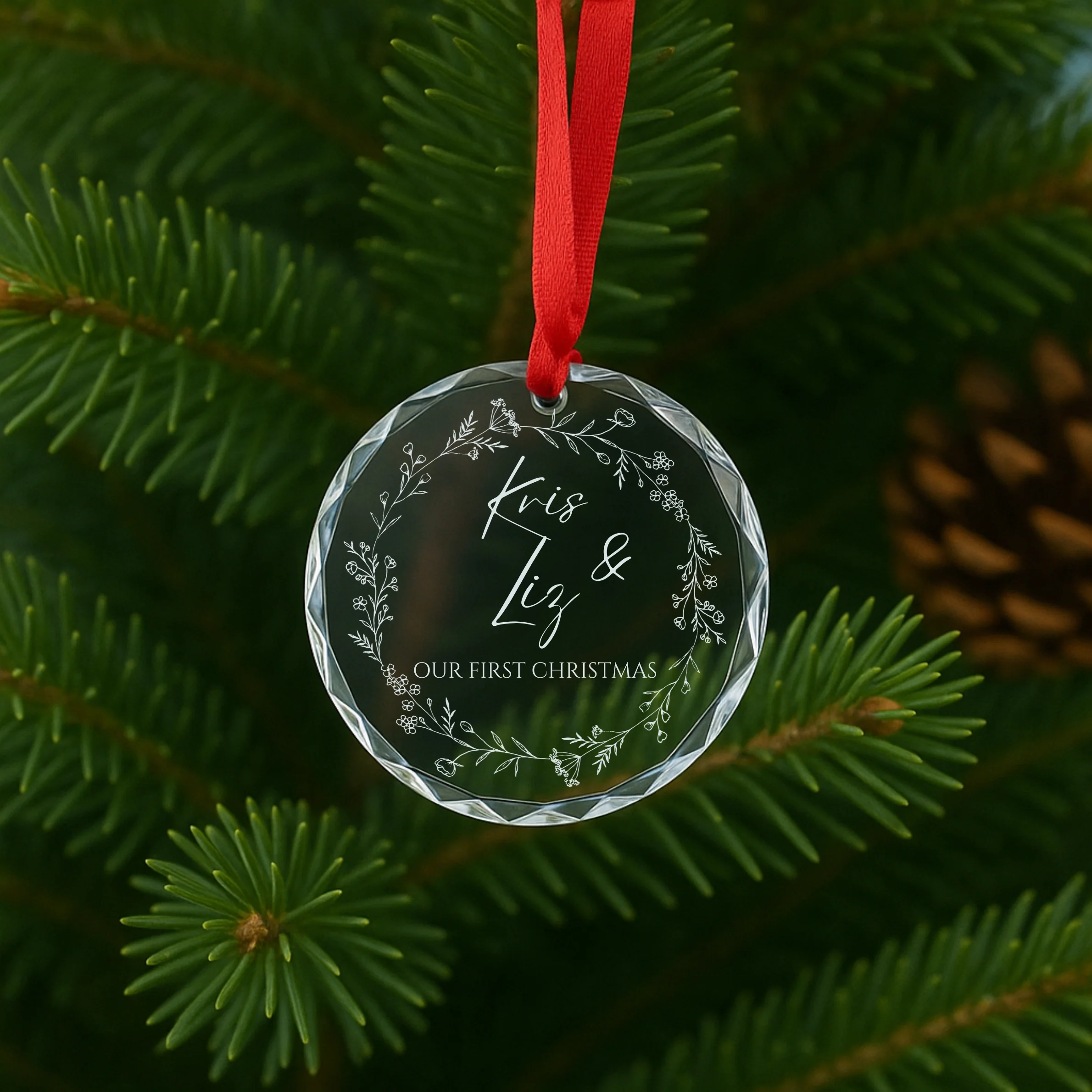 Couples Christmas Ornament - Image 3