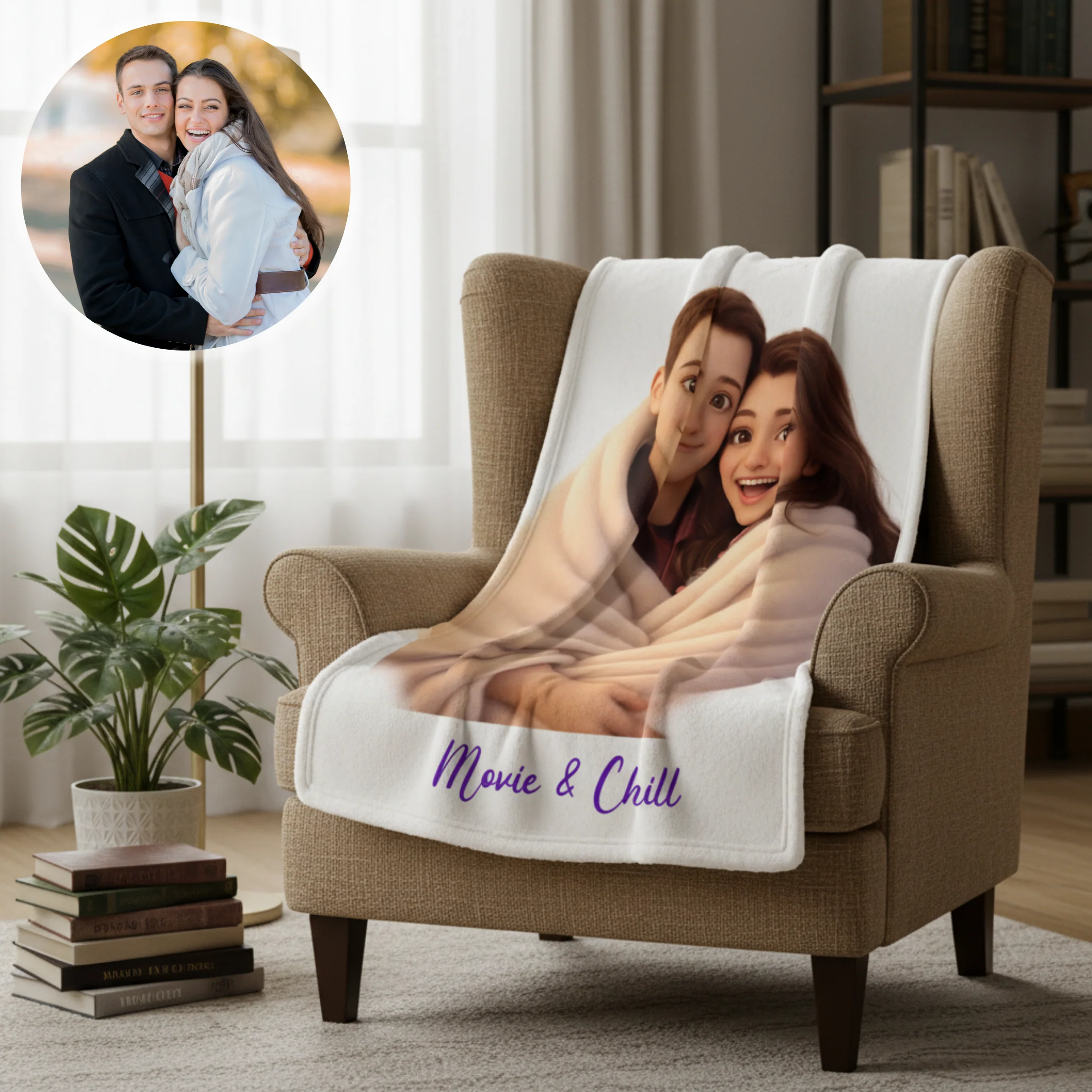 Couples Cuddle Blanket - Image 4